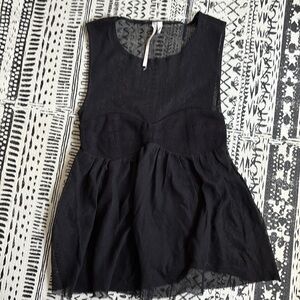 Adorable dressy black tank top